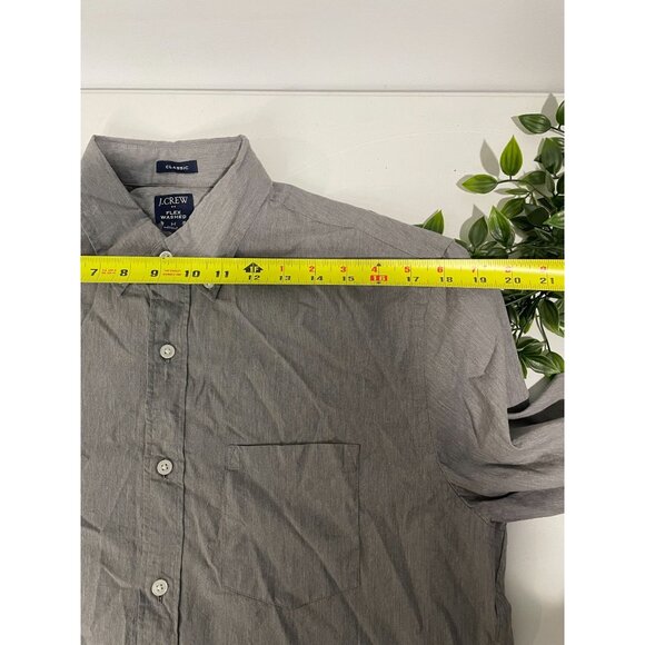 J.Crew Flex Washed Classic Fit Button-Up Shirt Gray M - Picture 9 of 13